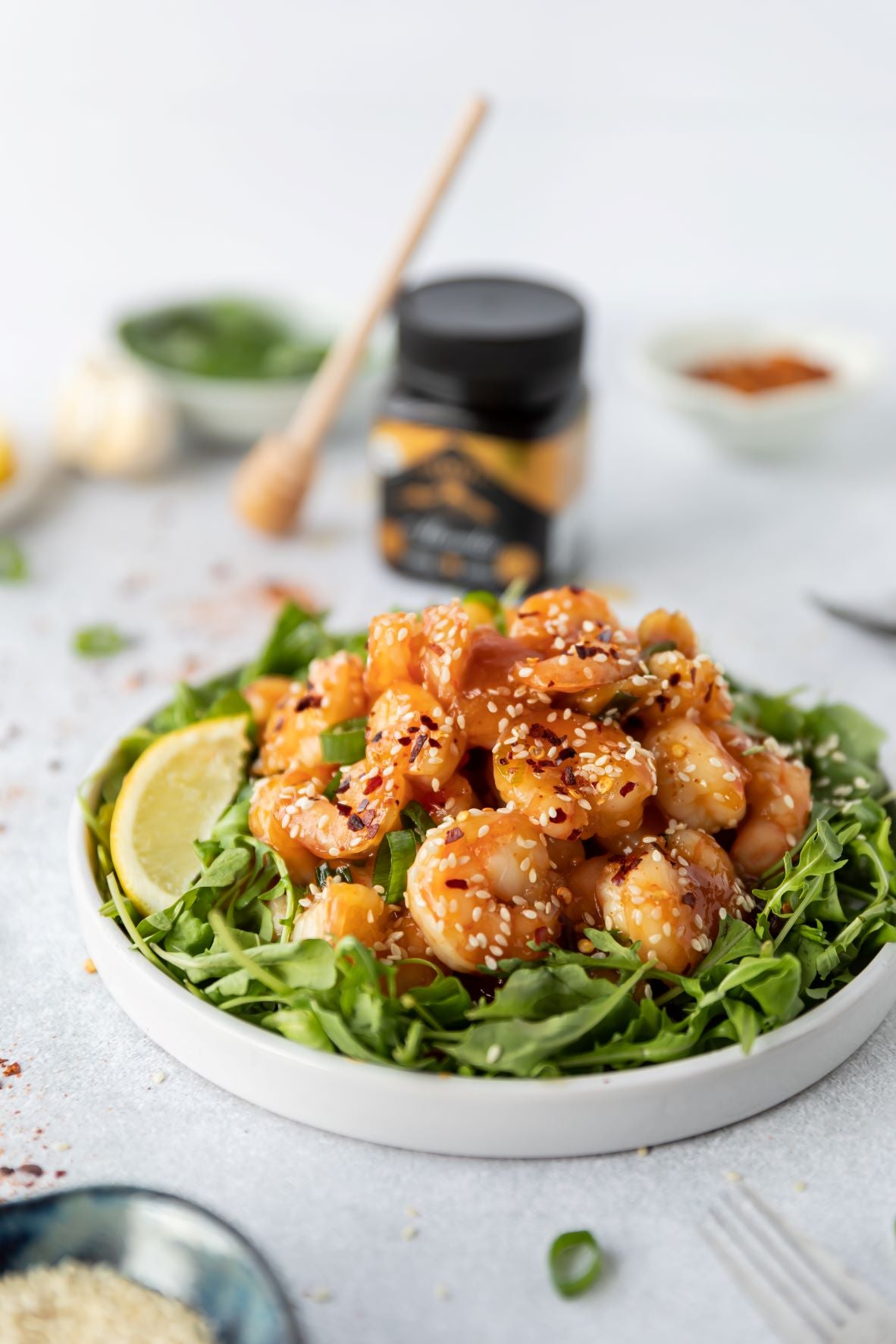 Egmont Honey – Honey & Garlic Prawns