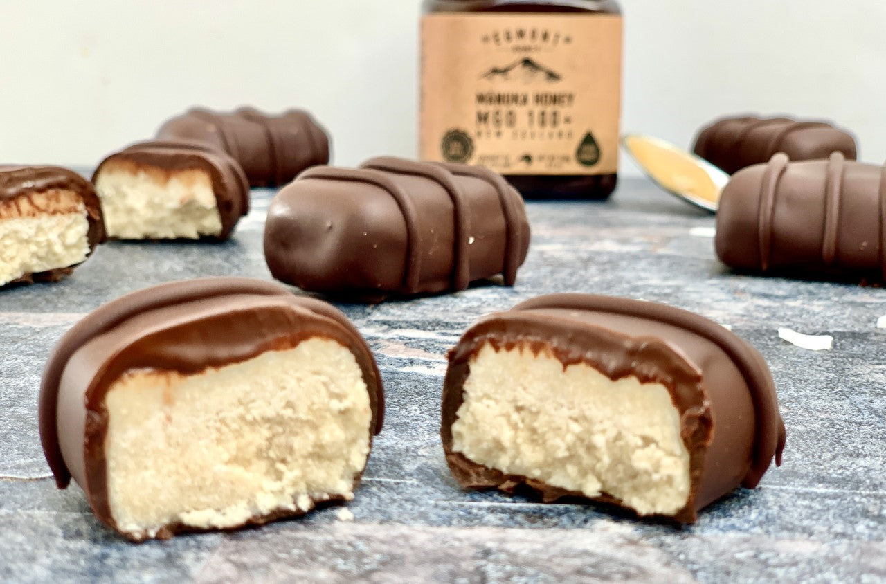 Enjoy Christine Bailey’s Chocolate Coconut Bars Recipe